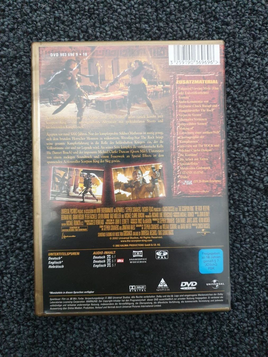Tutti i DVDs: THE SCORPION KING(NR827) – Usato da Ruswil venduto da M71 1
