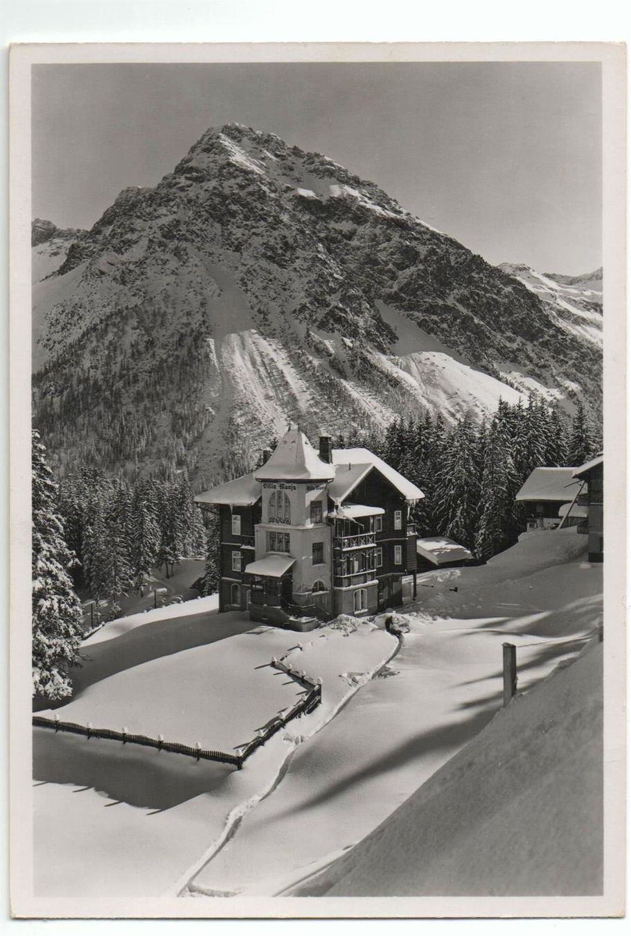 Cartoline postali: AROSA Hotel Pension Manja – Nuovo (secondo la descrizione) da Jona venduto da philajona