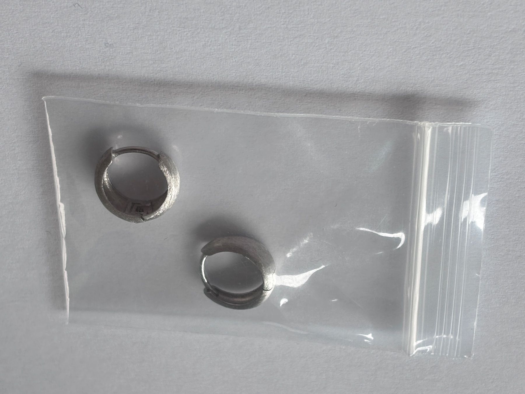 Orecchini pendenti & Orecchini a lobo: Huggies hoops. 925 silver. 8 mm Size. – Nuovo (secondo la descrizione) da Dübendorf venduto da S1973E 3