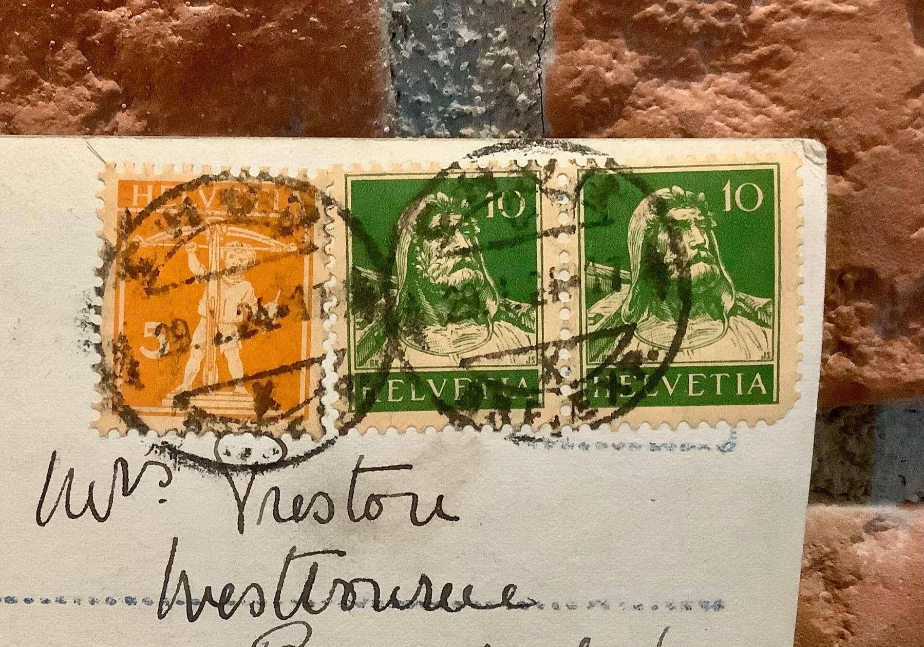 Cartes postales: 1924 - Kirchlein Inner-Arosa - Winterlandschaft – D'occasion à Root par ENGLAND-TREASURES 3
