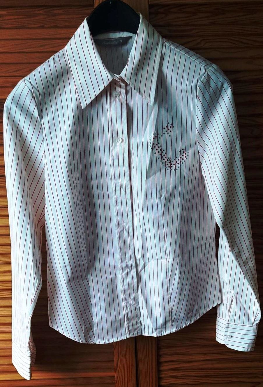 Camicette: Bluse in weiss mit Strass Applikation - Grösse S - – Nuovo (secondo la descrizione) da Zürich venduto da 1-2-3-Verkauft 4