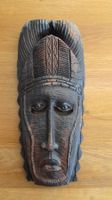 Afrikanische Holzmaske Wanddeko Handgeschnitzt
