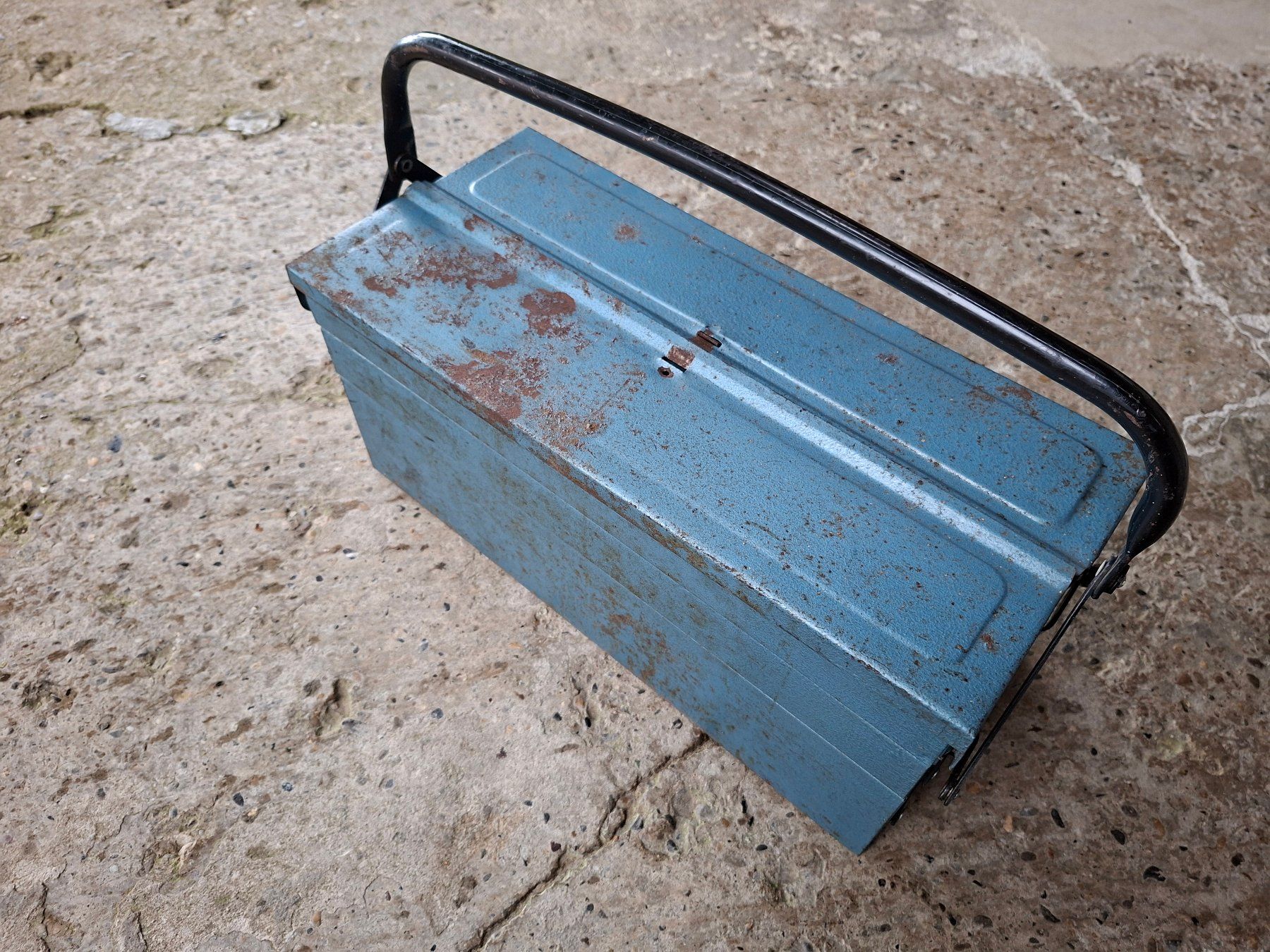Tous les outils: praktikable blaue Werkzeugkiste mit 5 Fächern – D'occasion à Brunnenthal par Strahler67 2