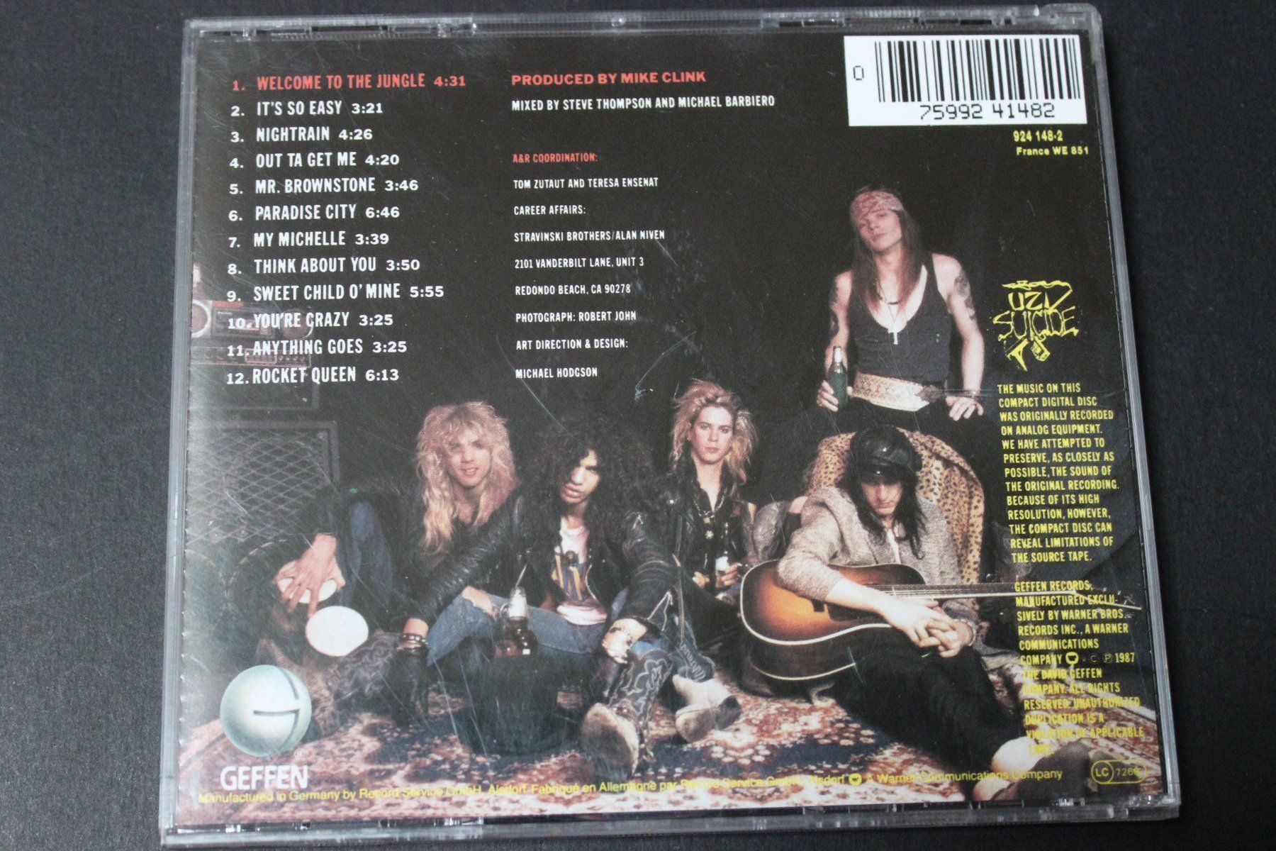 CD: GUNS 'N ROSES - APPETITE FOR DESTRUCTION CD 1987 – Usato da Tübach venduto da JamesStone 2