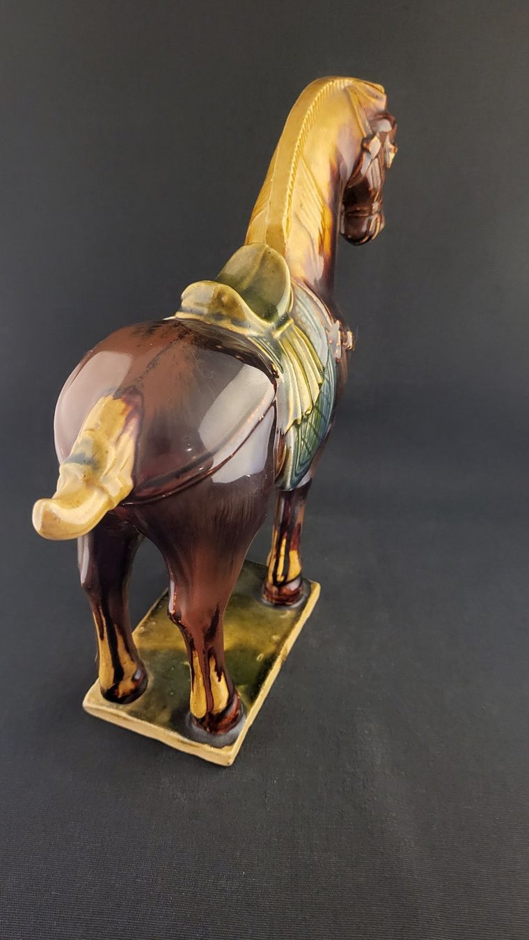 Statuette: Keramik Tang-Pferdefigur China – Usato da Basel venduto da spinne02 5