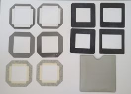 10 Sucher- und Formatmasken mit Hasselblad-Hülle #