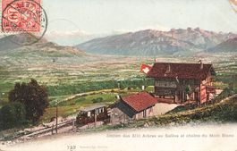 Salève FR Station des XIII Arbres et chaîne Bahnhof