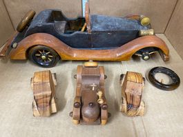 Holz Modell Autos defekt