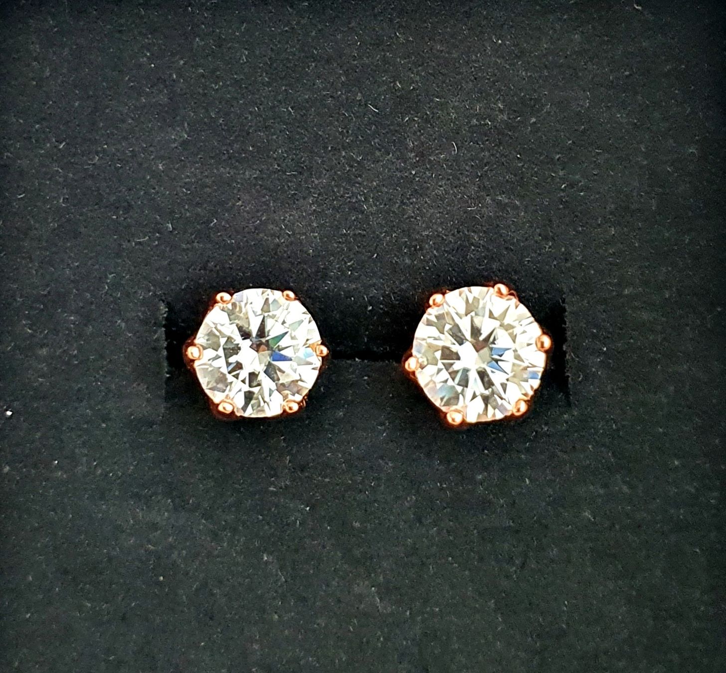 Orecchini pendenti & Orecchini a lobo: Moissanite Solitär Ohrstecker – Nuovo (secondo la descrizione) da Zürich venduto da robbie04