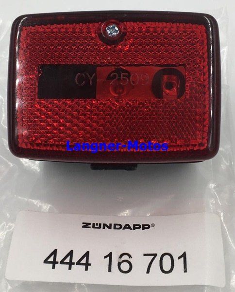 Rücklicht Oval Schwarz Für Mofa - Universal Für Puch, Kreidler, Zündapp Modelle