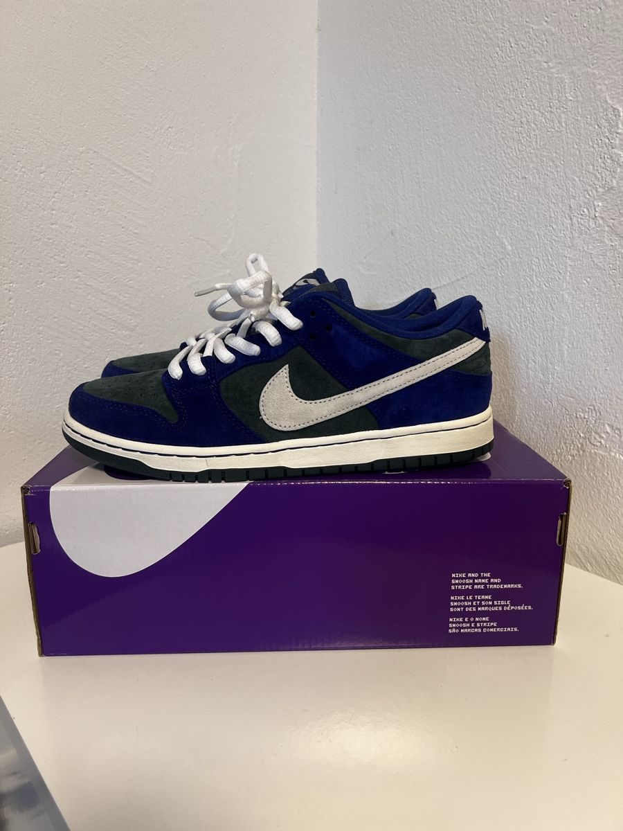 Nike Scarpe da uomo: Nike SB Dunk Low Suede Blue/Green – Nuovo e nell'imballaggio originale da Hägglingen venduto da jes_9psg