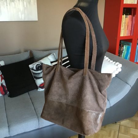 Beau sac en cuir souple chocolat 🍫