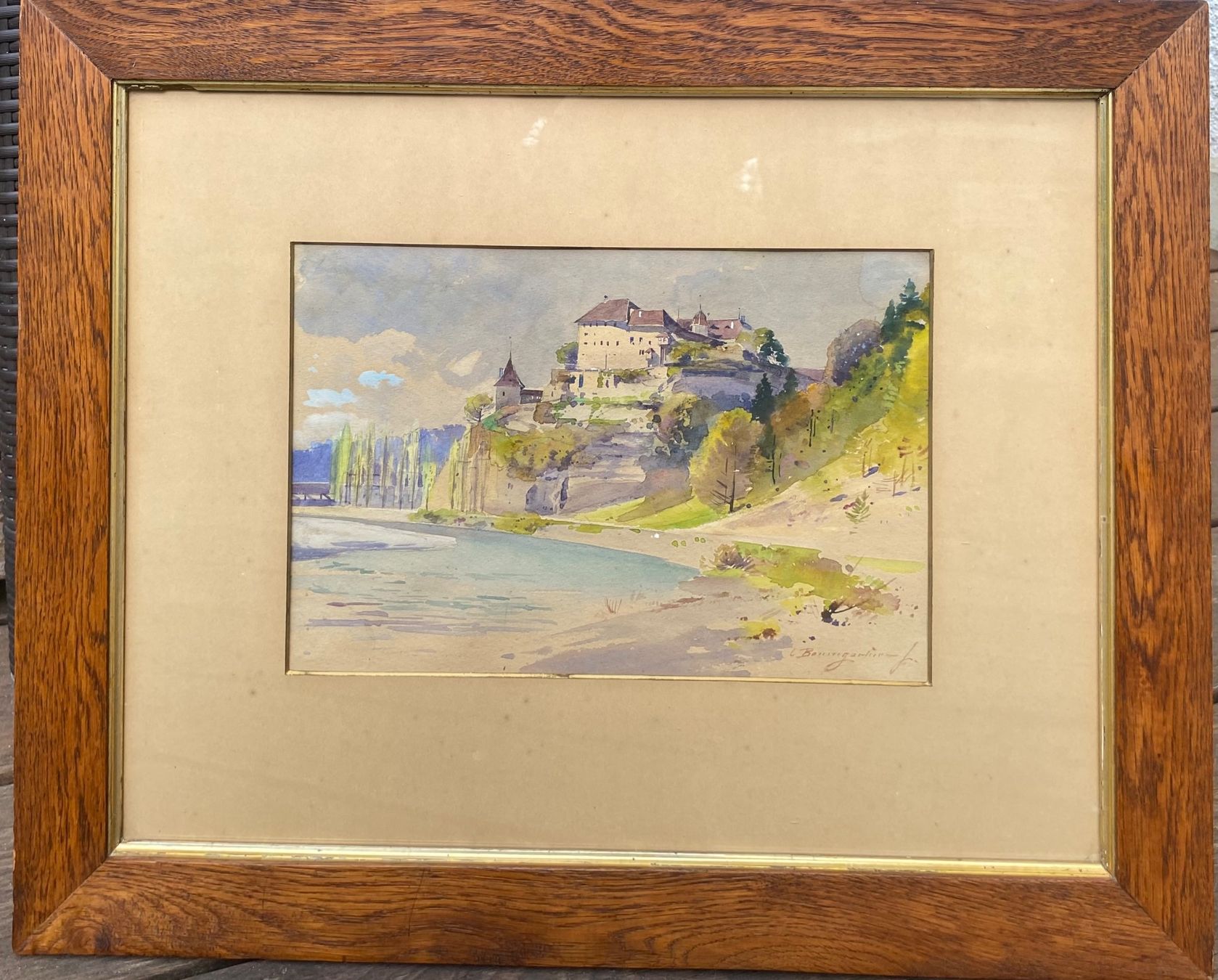Dipinti: Laupen . ( aquarelle) – Usato da Biel/Bienne venduto da sol_7wtq