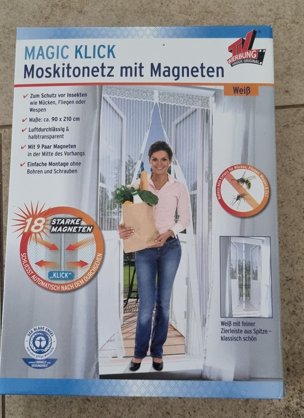 Rideaux: Moskitonetz/Insektenvorhang mit Magneten – Neuf avec emballage d'origine à Grossdietwil par GNOM313