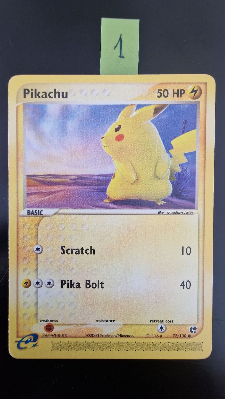 Pokémon Carte collezionabili: Pikachu #72 – Pokémon Sandstorm – Usato da Veytaux venduto da PocketMonster