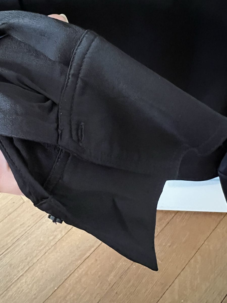 Hallhuber Camicette: HALLHUBER Bluse Schwarz Satin Look Gr 38 – Usato da Schaffhausen venduto da vandemonian 3