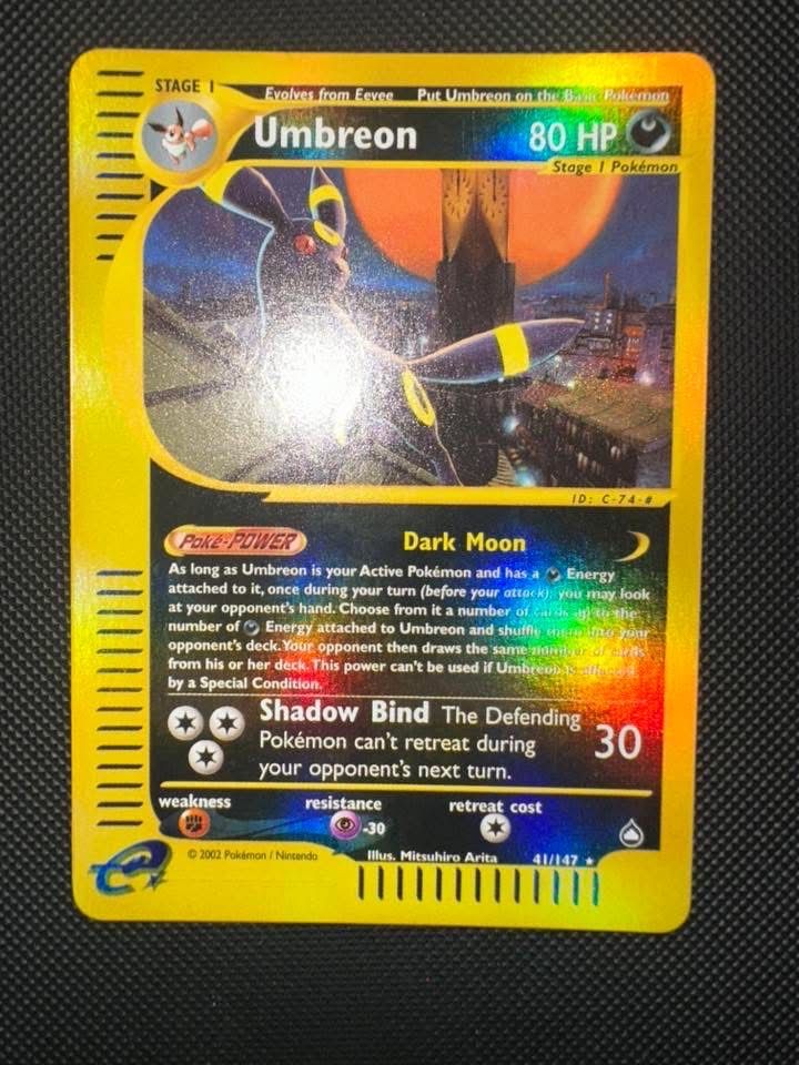 Pokémon Carte collezionabili: Umbreon Aquapolis Reverse English – Usato da Basel venduto da luc_8ghp