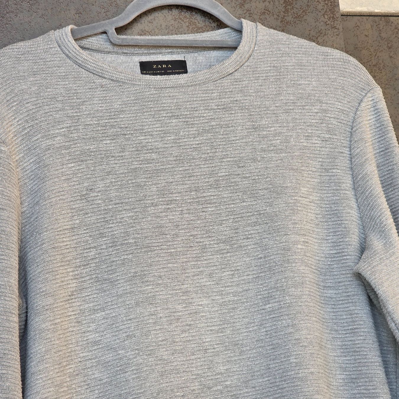 Zara Maglioni & Felpe: 🐸 ZARA MEN PULLOVER M GRAU QUERGERIPPT – Usato da Môtier (Vully) venduto da Frogs 1