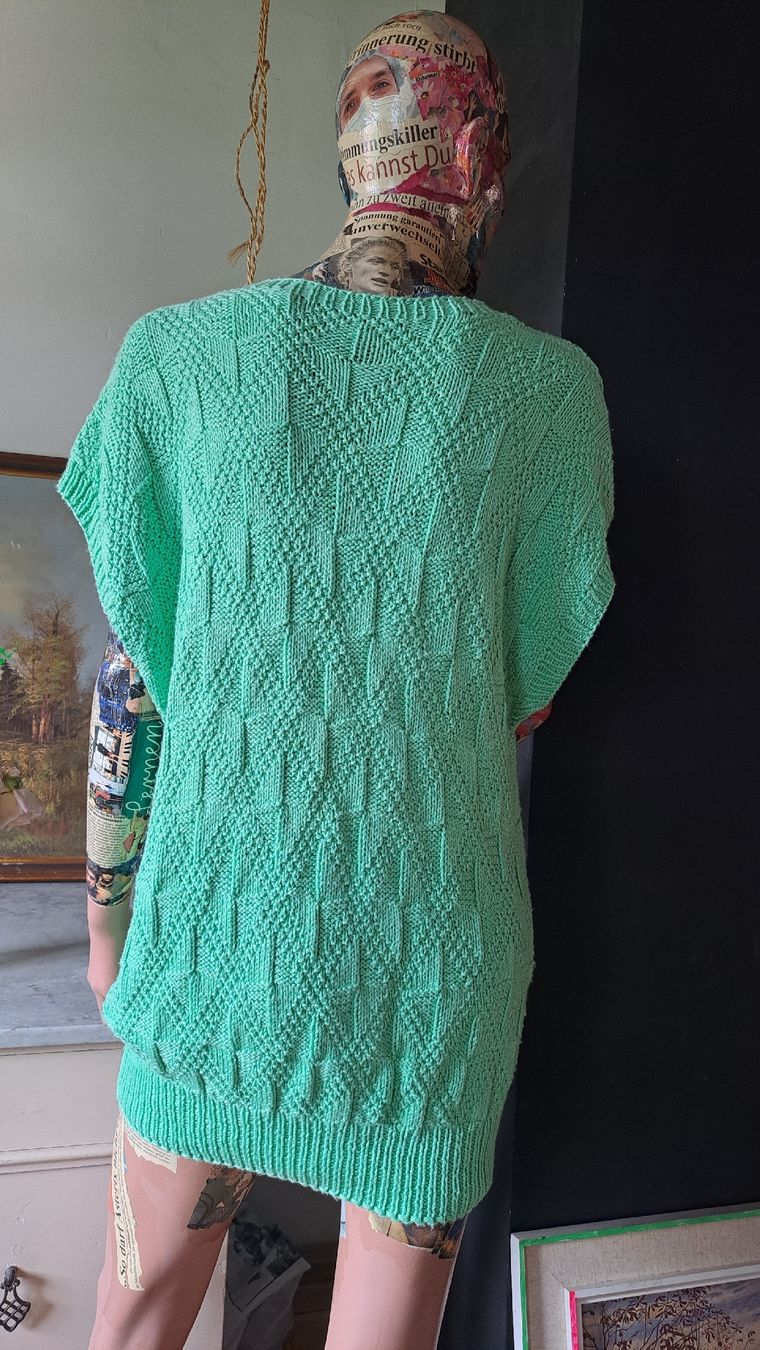 Pullover & Sweatshirts: Vintage 80s Strickpullunder Pullunder oversized 40 Minza – Gebraucht aus Mollis von Fauchi99 1