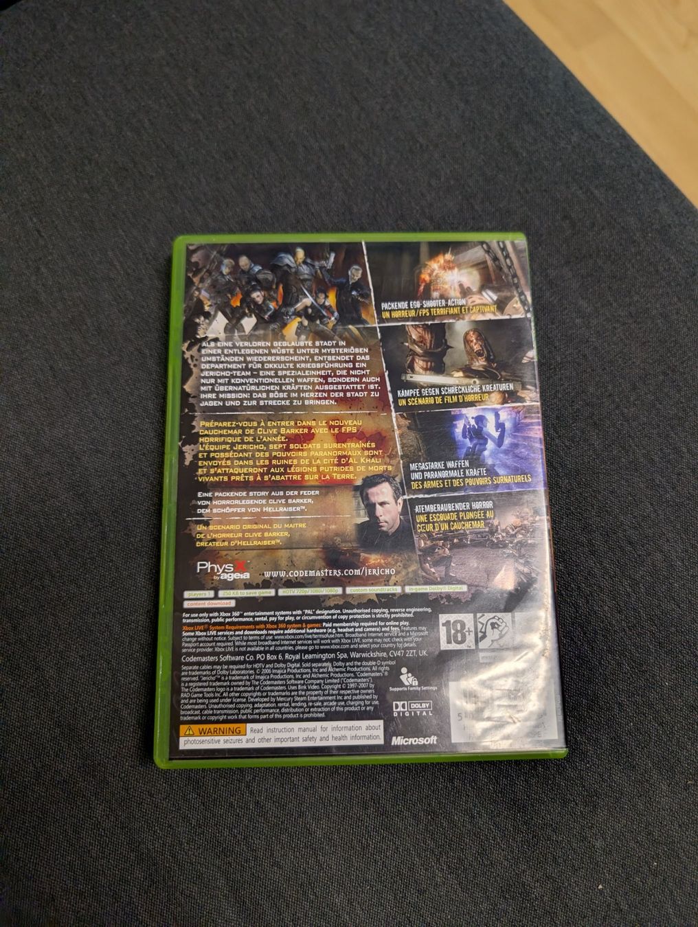 Jeux: Clive Barker's Jericho Microsoft Xbox 360 – D'occasion à Giubiasco par Ticinerd 1