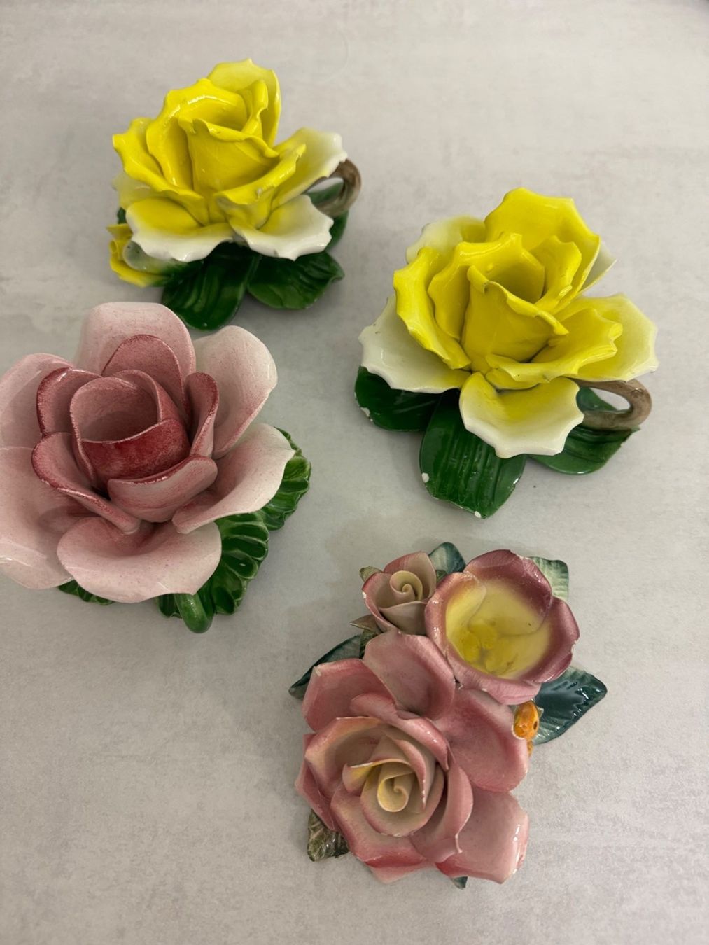 Portacandele: 4 Vintage Keramik Rosen – Usato da Geroldswil venduto da Jeremy11 8