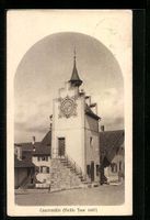 AK Courrendlin, Vieille Tour, 1914
