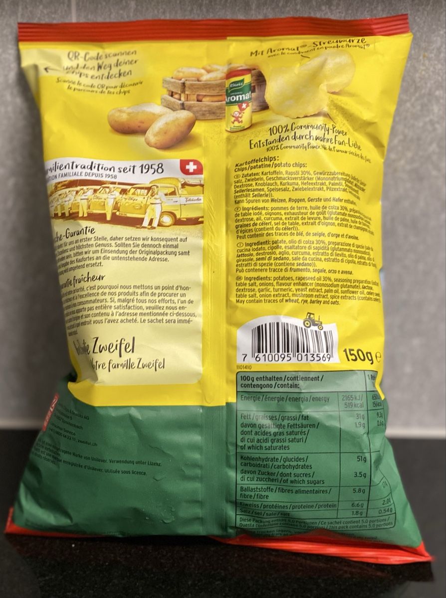 Zweifel Aromat Chips - Limited Fan Edition - Neu! (Neu und ...