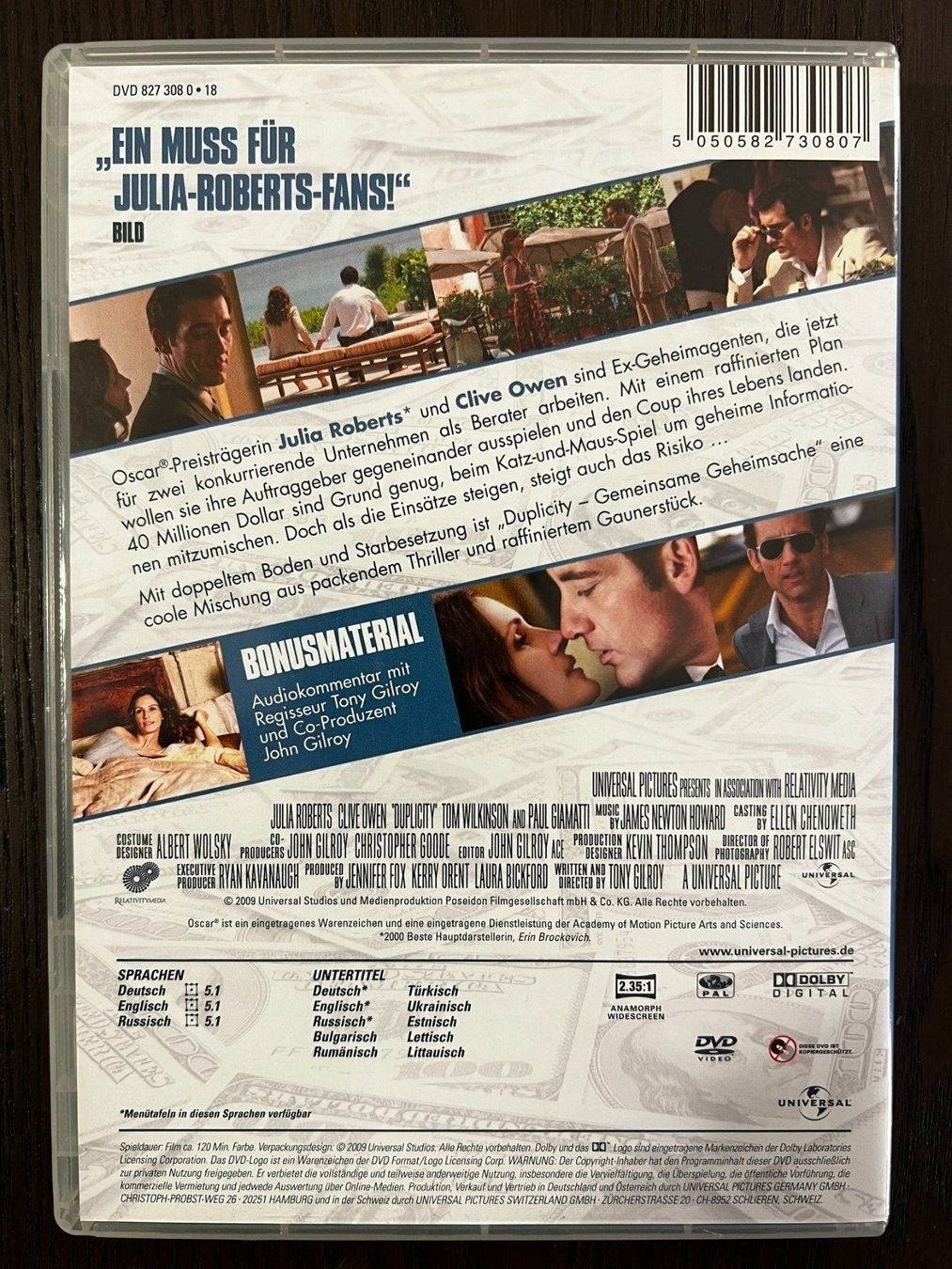 Tutti i DVDs: Duplicity – Usato da Zürich venduto da FilmFreunde 1