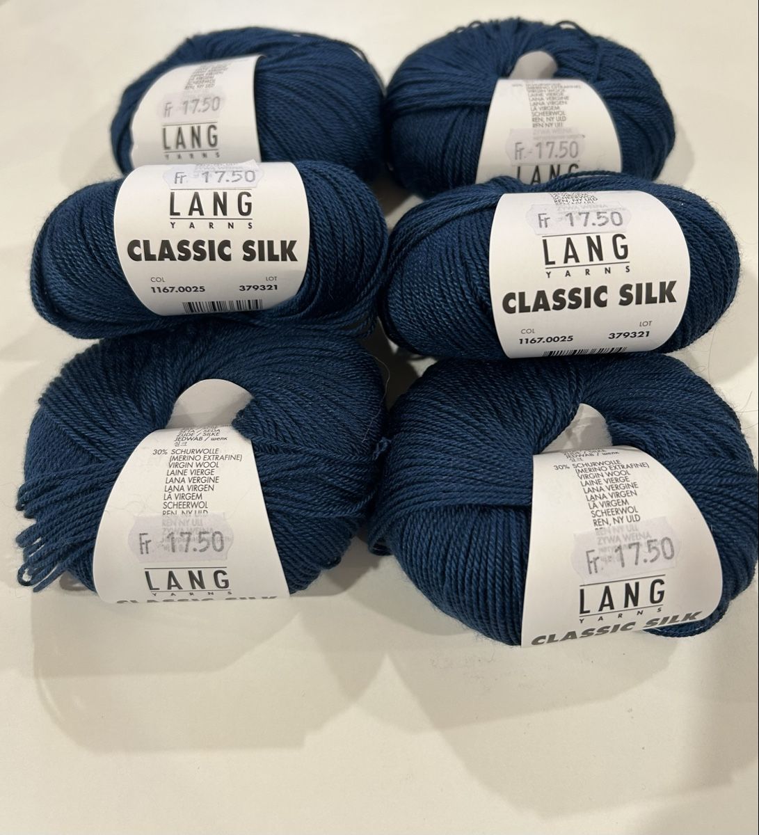 Lang Yarns Laine: Classic silk Langyarns  – Neuf avec emballage d'origine à Bex par valetted