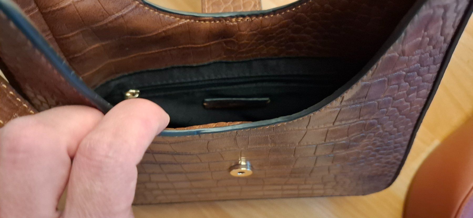 Borse da donna: Handtasche lederoptik braun – Usato da st.gallen venduto da mona3 2