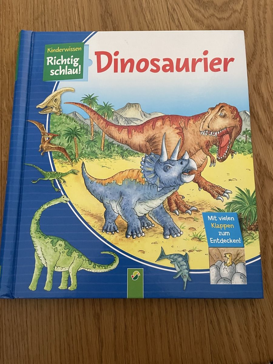 Libri: Dinosaurier Kinderbuch mit Klappen neu! – Nuovo (secondo la descrizione) da Lyss venduto da Landleben0