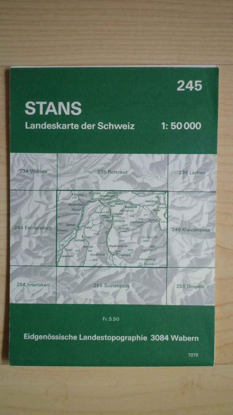 Cartine & Atlanti: Landeskarte der Schweiz - STANS – Usato da Gipf - Oberfrick venduto da Esnoopy