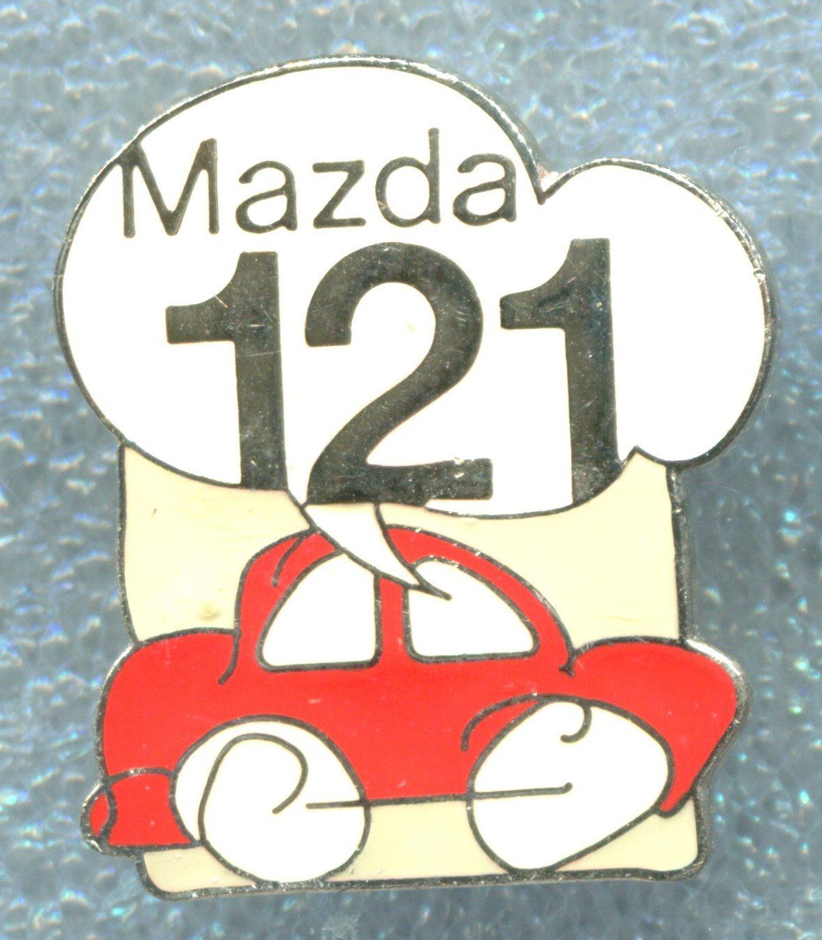 Placchette & Badge: Mazda 121  rot – Usato da Winterthur venduto da Sammleroase