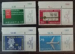 MA41)351-54, Webe- Gedenkmarken Eckrand postfrisch