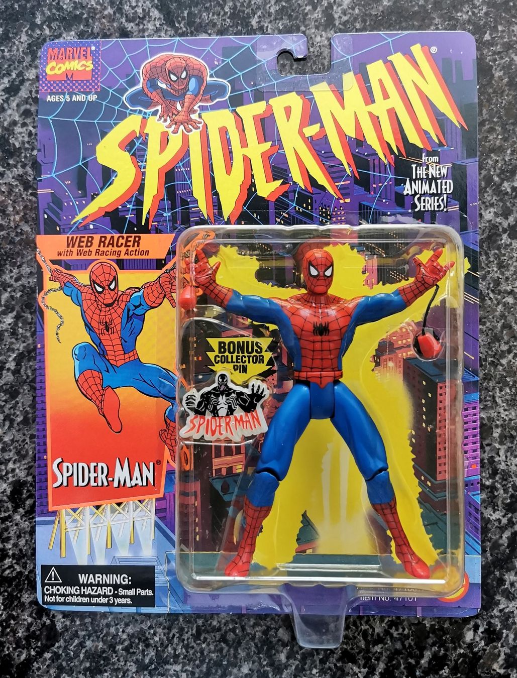 Marvel Statuette: Spiderman Web Racer 1994 Action Figur Marvel Comics Vintage – Nuovo e nell'imballaggio originale da Rorschach venduto da Actionvintage789