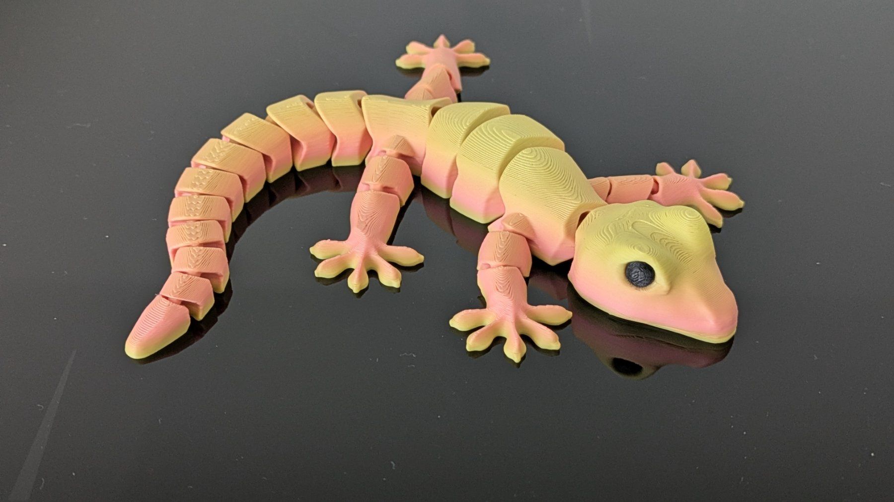 Tutte le decorazioni: Beweglicher Gecko, gelb/orange – Nuovo (secondo la descrizione) da Staufen venduto da El3D 1