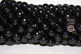 Schwarz Achat / Agate noire, 10-10.5 mm