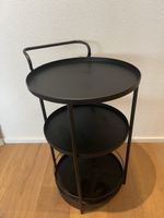 Servierwagen in schwarz Metall 
