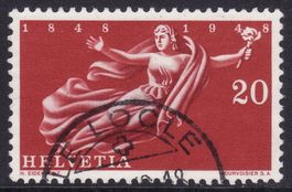 SBK-Nr. 283 (Helvetia 1948) gestempelt