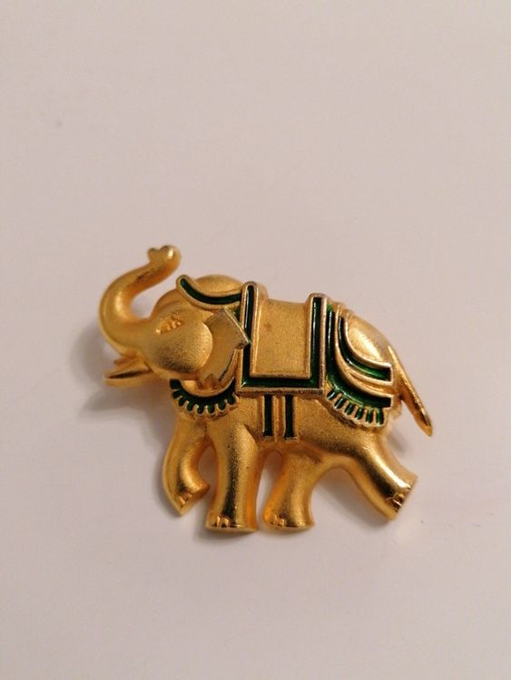 Broche Vintage Jean Louis Scherrer - Dorée à L'or Fin 24 Carats Et Résine, Pièce Rare 100% Originale
