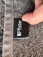 Badetuch Pfister Baumwolle grau 100 Prozent Baumwolle