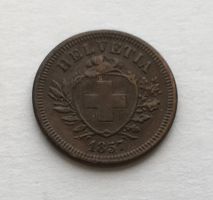 1857 1 Rappen unz