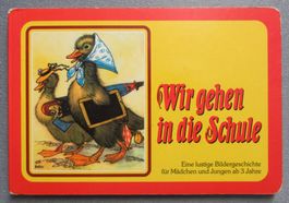 Wir gehen in die Schule - Lustige Bildergeschichte