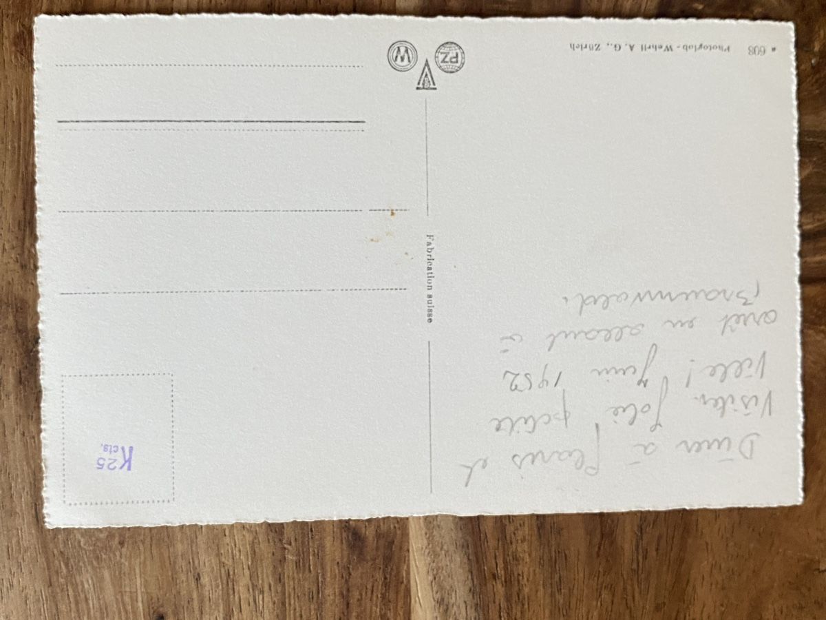 Cartoline postali: Ansichtskarte Glarus Volksgarten und Hotel Glarnerhof 1952 – Usato da Thörishaus venduto da luc_nsv9 1