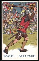Sempach, Der Schweizer-Soldat im Laufe d