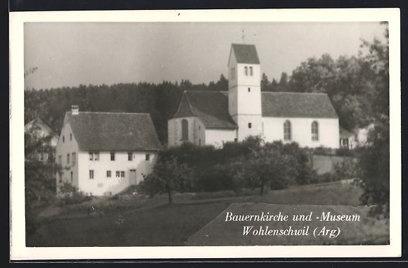 Cartoline postali: Wohlenschwil /Arg., Bauernkirche und -Mu – Usato da Berlin venduto da bartko-reher
