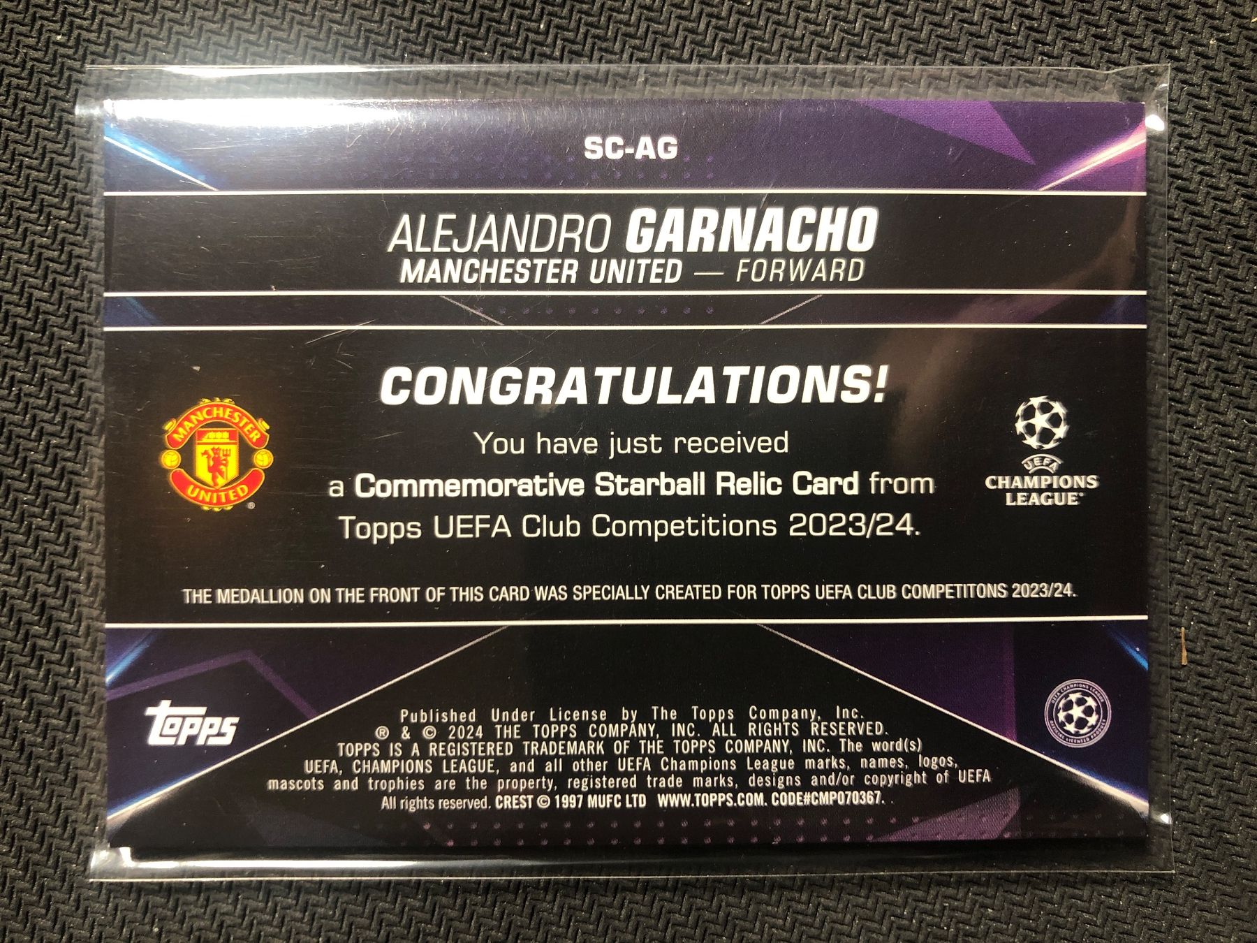 Topps Carte collezionabili: Topps Flagship Alejandro Garnacho Commerative Relic – Usato da Wangenried venduto da Garagara 1