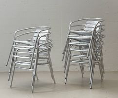 Solide Gartenstühle aus Aluminium, 1990er Jahre