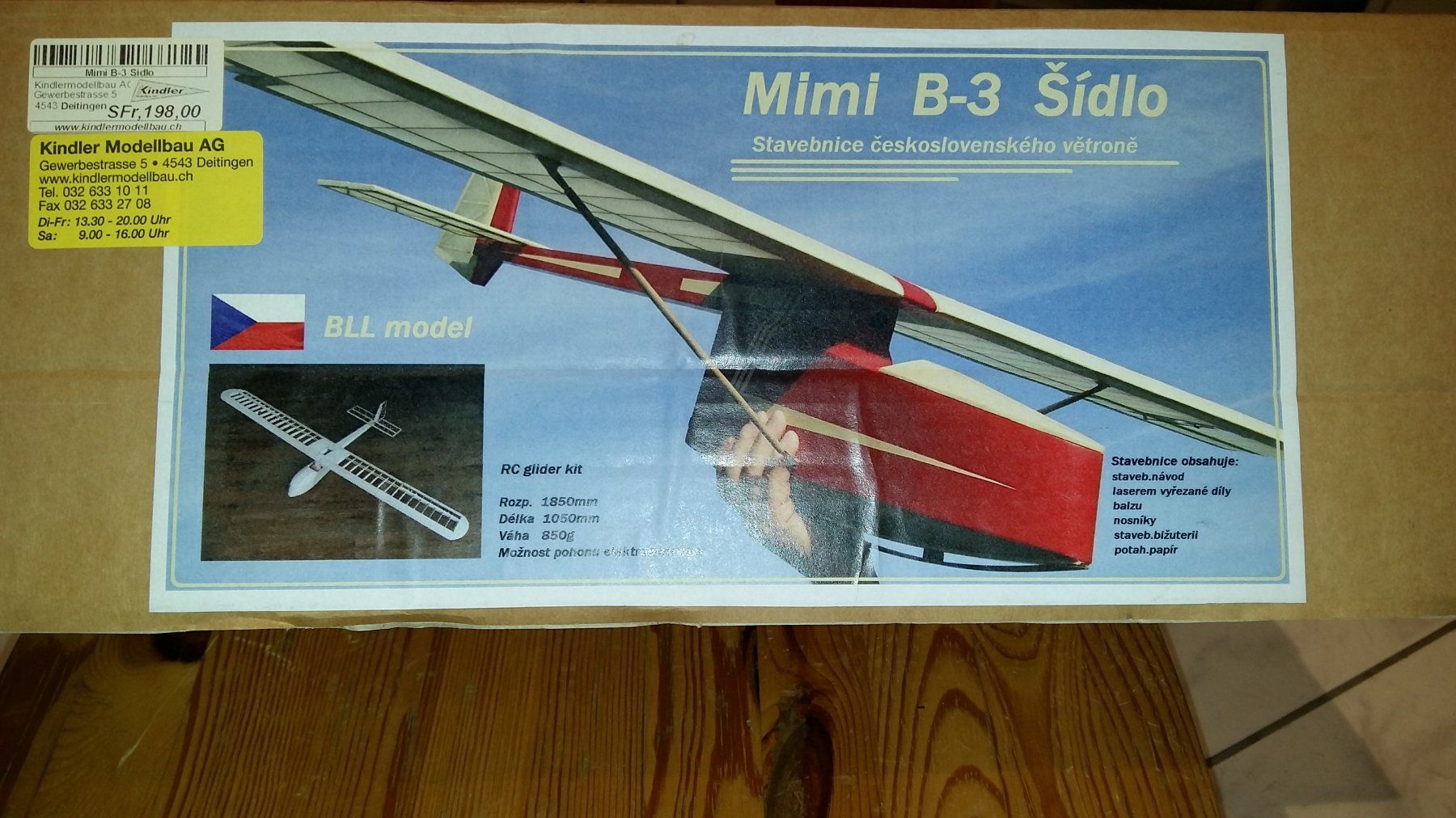 Mimi B-3 Sidlo RC-Segler Bausatz Neu! (Neu und originalverpackt) in ...