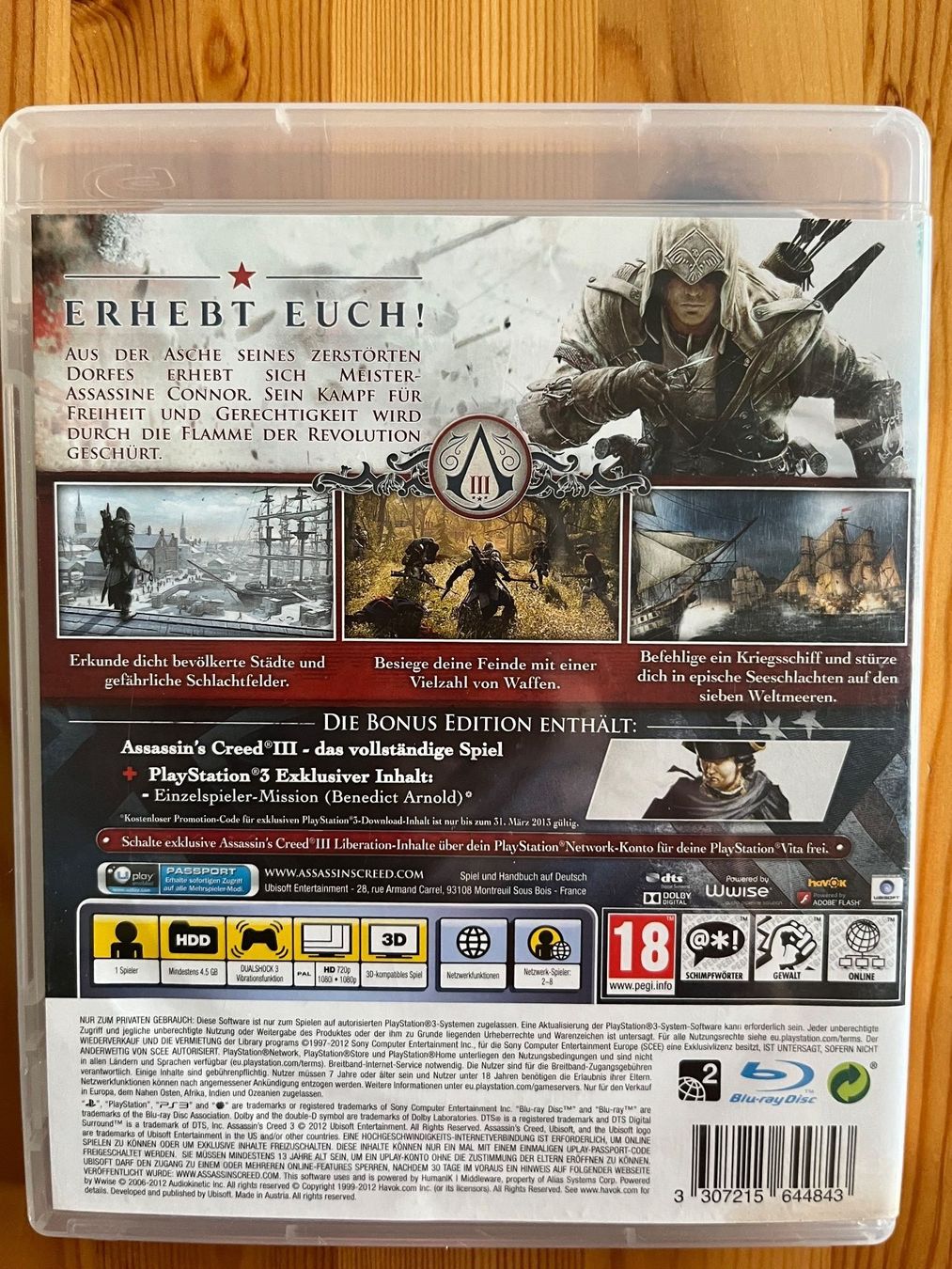 Sony Giochi: PS3 Assassins Creed 3 – Usato da Zürich venduto da Gurkis 2
